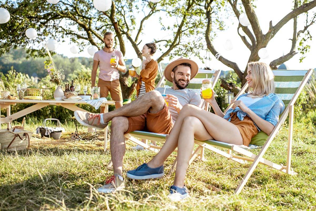 Vacation with friends in a vacation home