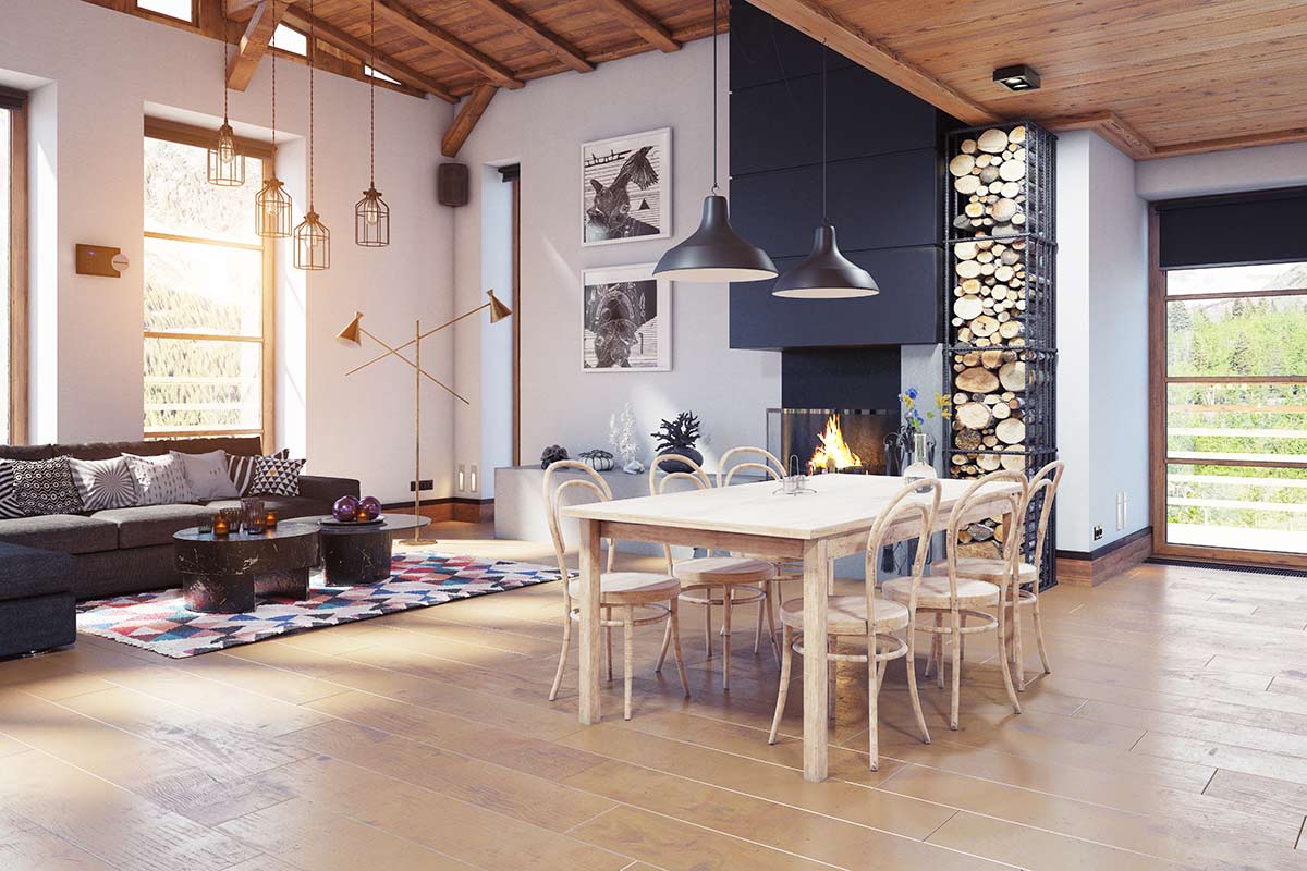 Living room - Luxury chalet in the Dolomites